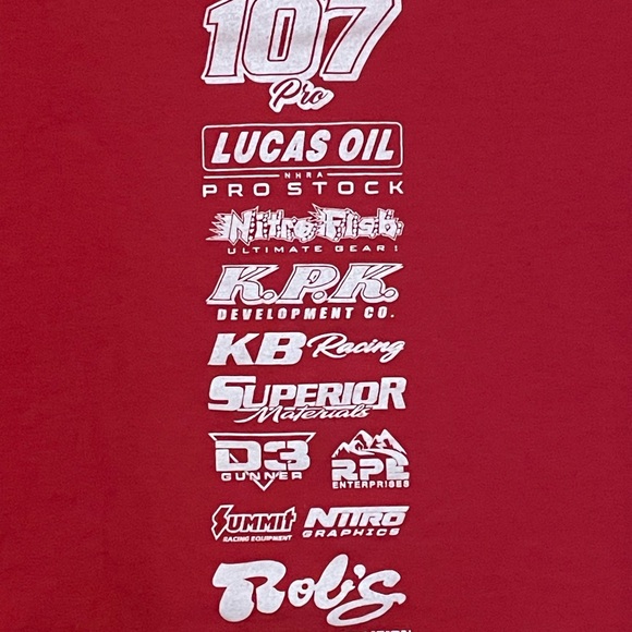 Kyle Koretsky NHRA Pro Stock Series Lucas Oil T-Shirt Size L - Picture 3 of 6